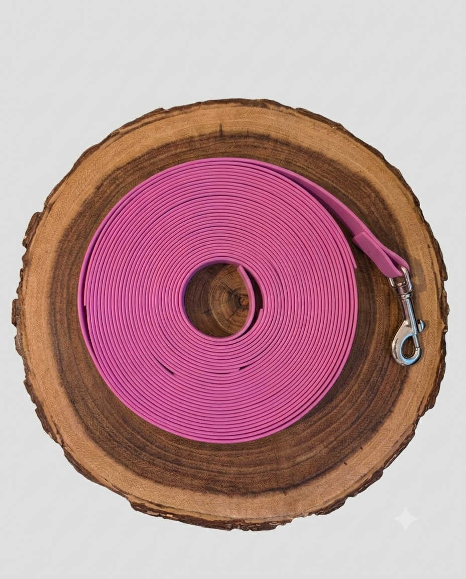Longe Biothane Lavande Rosé